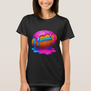 Camiseta Sorvete de Gotejamento de Futebol Meninos de Cone