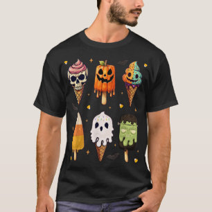 Camiseta Sorvete de Halloween dos Filmes de terror
