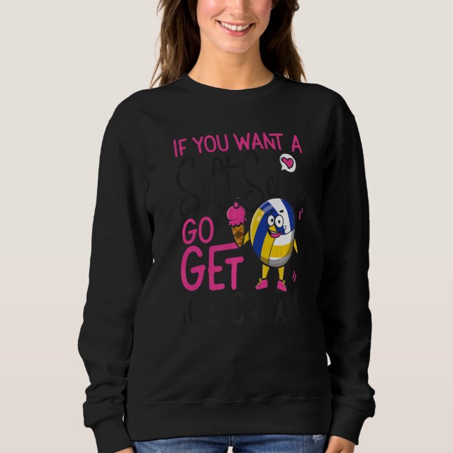 Camiseta Sorvete De Jogador De Voleibol Se Quiser Um Sof (Frente)