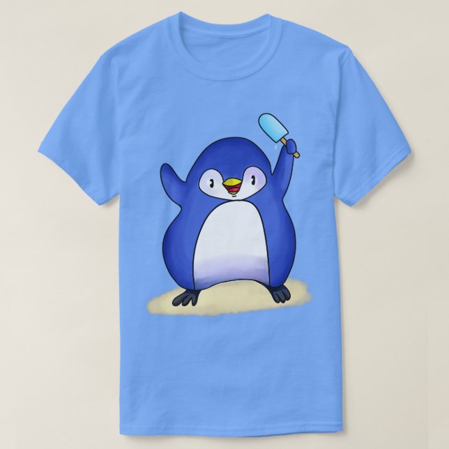 Camiseta Sorvete de pinguim (Frente do Design)