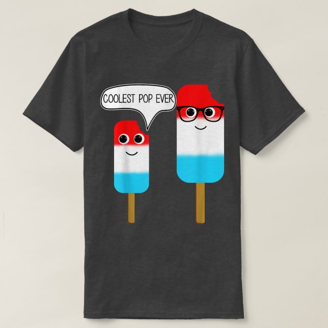 Camiseta Sorvete De Pop De Gelo Mais Fresco Do Pop (Frente do Design)