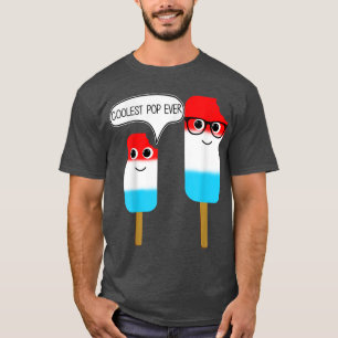 Camiseta Sorvete De Pop De Gelo Mais Fresco Do Pop