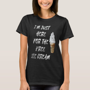 Camiseta Sorvete De Sobremesa Doce Só Aqui Pelo Sorvete Grá
