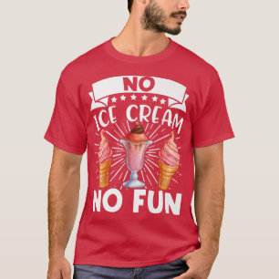 Camiseta Sorvete De Verão Cone Kawaii No Ice Cr