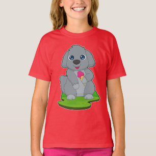 Camiseta Sorvete de waffle de cães