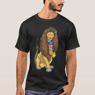 Camiseta Sorvete de Waffle de Leão