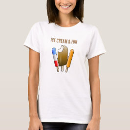 Camiseta Sorvete & diversão com picolés
