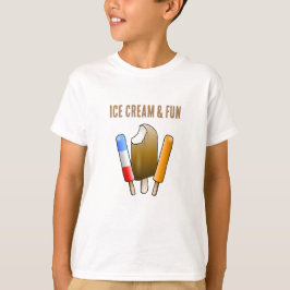 Camiseta Sorvete & Diversão de Aniversário