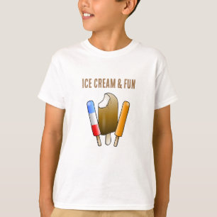 Camiseta Sorvete & Diversão de Aniversário