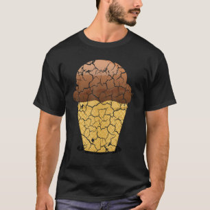 Camiseta Sorvete do comida do Cozinhar do capô em branco