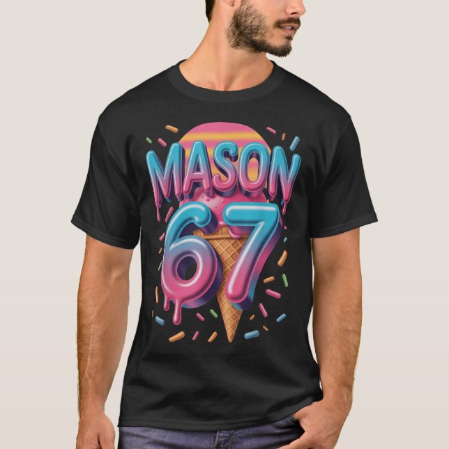 Camiseta Sorvete do Meme Mason 67 Bysebyll Drip _1  (Frente)