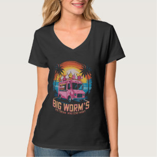 Camiseta Sorvete do verme grande que quer sorvete engraçado