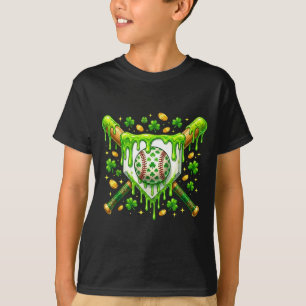 Camiseta Sorvete Drip de Beisebol do Dia de São Patrício Be