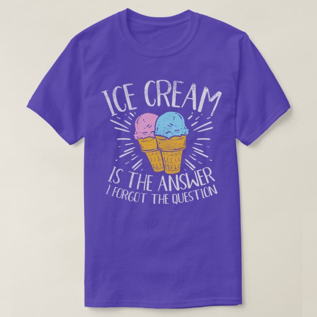 Camiseta Sorvete É A Resposta (Frente do Design)
