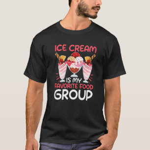 Camiseta Sorvete É Meu Grupo De Comidas Favorito