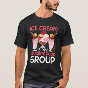 Camiseta Sorvete É Meu Grupo De Comidas Favorito
