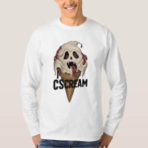 Camiseta Sorvete fantasma fantasma "I CSCREAM"