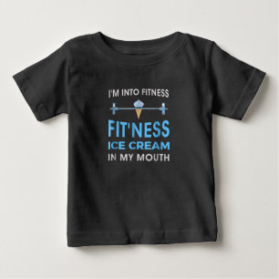 Camiseta sorvete Foodie Ness Gym Oferece Homens Mulheres