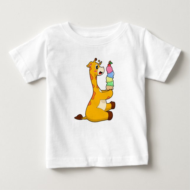 Camiseta Sorvete Giraffe Waffle (Frente)
