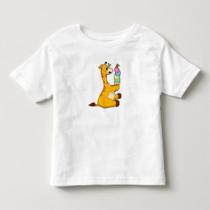 Camiseta Sorvete Giraffe Waffle
