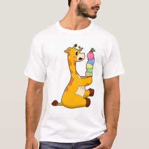 Camiseta Sorvete Giraffe Waffle