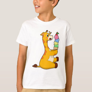 Camiseta Sorvete Giraffe Waffle