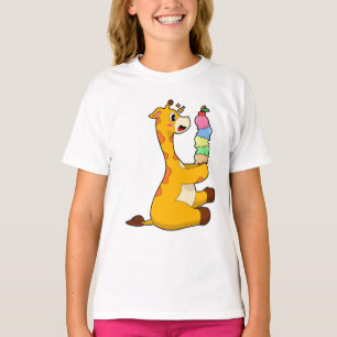 Camiseta Sorvete Giraffe Waffle