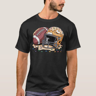 Camiseta Sorvete Gotejamento Futebol Meninos Lineman Goteja