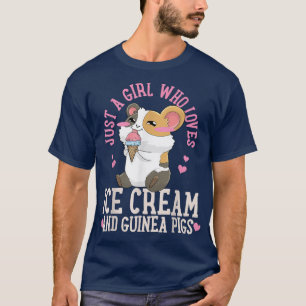 Camiseta Sorvete Guiné Pig Kawaii