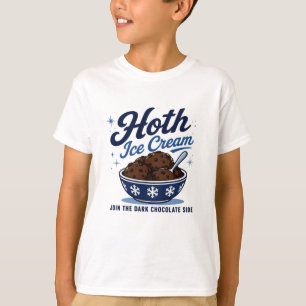 Camiseta Sorvete Hoth Chocolate Preto Engraçado