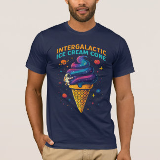Camiseta Sorvete intergaláctico Comida espacial do astronau