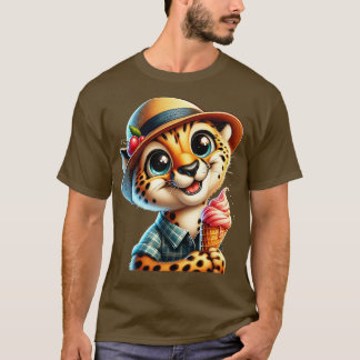Camiseta Sorvete-leopardo-da-gueparda-branca vibes 1