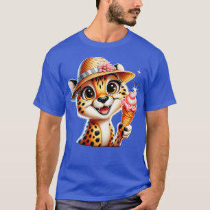 Camiseta Sorvete-leopardo-da-gueparda-branca vibes 2