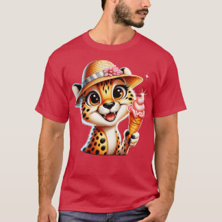 Camiseta Sorvete-leopardo-da-gueparda-branca vibes 2