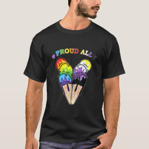 Camiseta Sorvete Não Binário - Ally Proud do Sorvete docinh