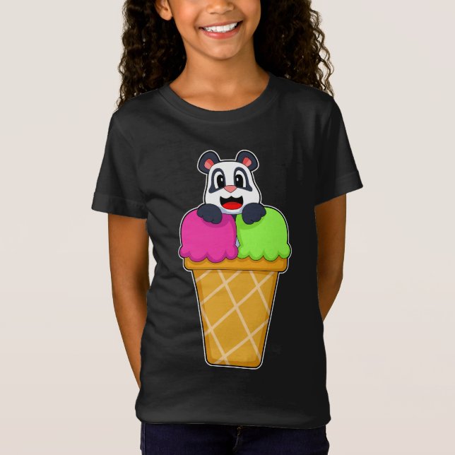 Camiseta Sorvete Panda Waffle (Frente)