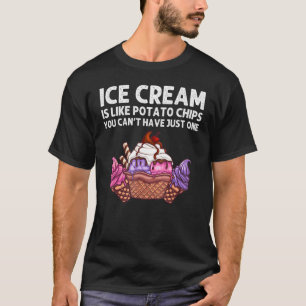 Camiseta Sorvete Para Mulheres Sorvete Foodie