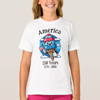 Camiseta Sorvete Patriótico 250 Anos