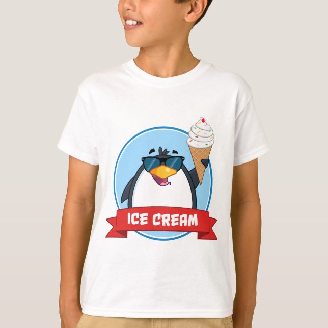 Camiseta Sorvete Pinguim (Frente)