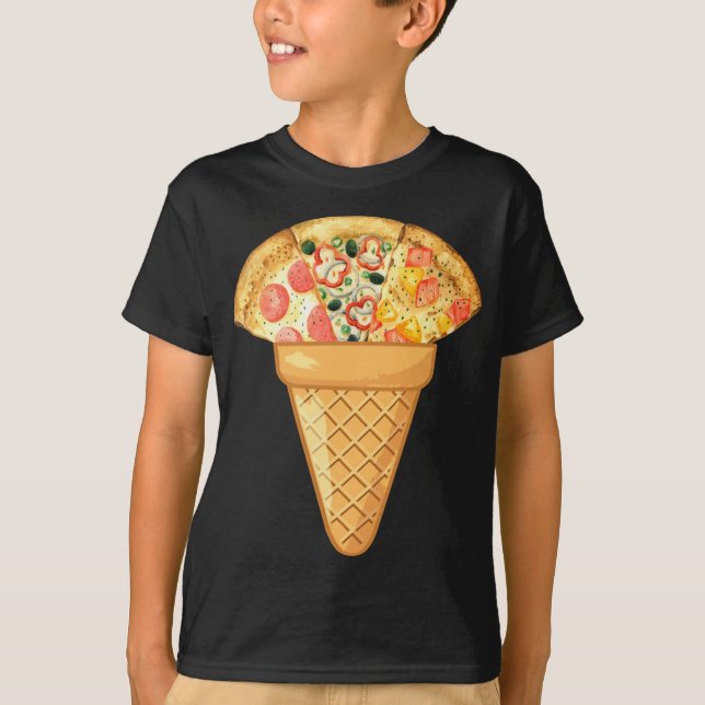 CAMISETA SORVETE PIZZA - COMIDA RÁPIDA E SORVETE CO (Frente)