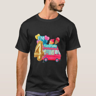Camiseta Sorvete Rainha rosa framboesa Morango Ice Crea