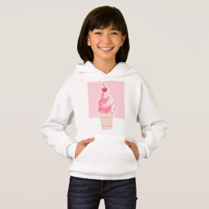 Camiseta Sorvete rosa estético Hoodie 01