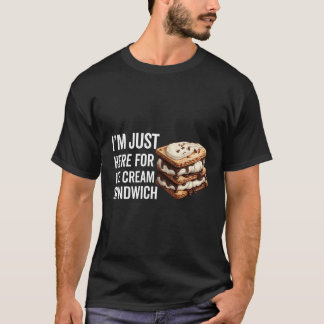 Camiseta Sorvete Sandwich Homens Mulheres Crianças Cookie I