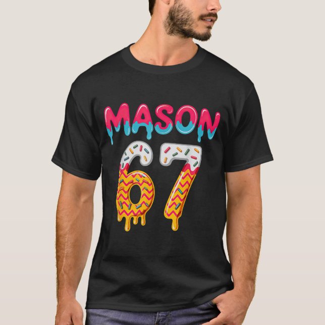 Camiseta Sorvete Six Seven Drip 67 Mason Meme  (Frente)