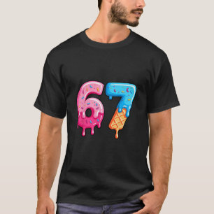 Camiseta Sorvete Six Seven Drip Meme Legal Engraçado Número