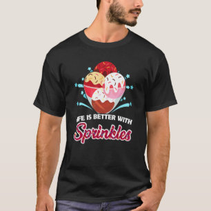 Camiseta Sorvete Sobremesa Gelado Comida Doce Confeitos
