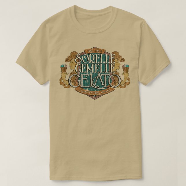 Camiseta Sorvete Sorelle Gemelle Gelato 1954 (Frente do Design)