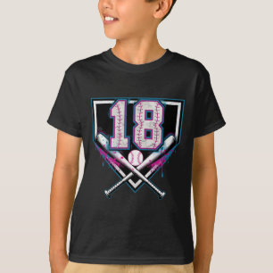 Camiseta Sorvete Sprinkle de Aniversário de 18 Anos Bysebyl