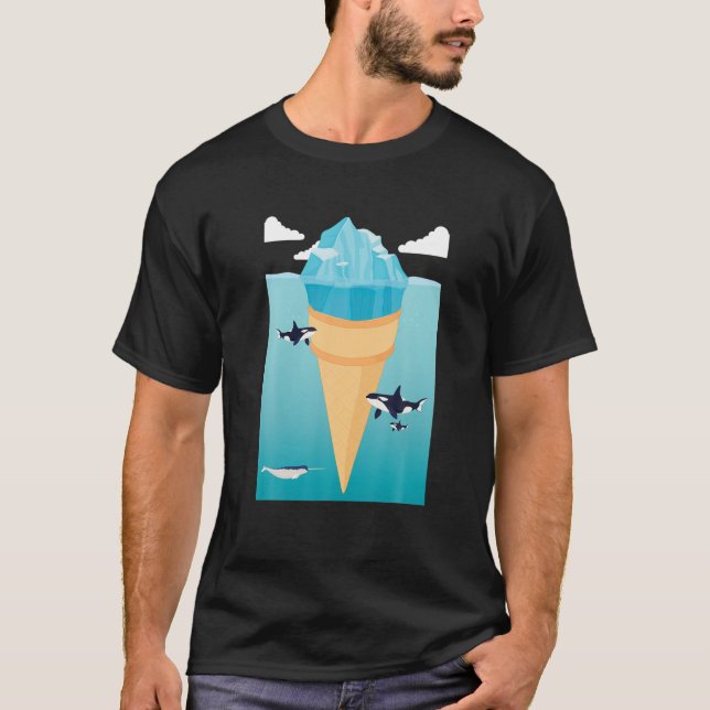 Camiseta Sorvete Surreal Engraçado Amantes De Sorvete Icebe (Frente)