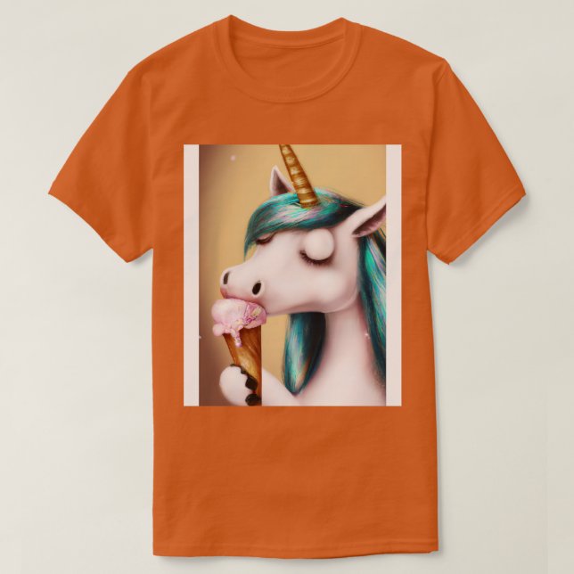 Camiseta Sorvete Unicorn (Frente do Design)